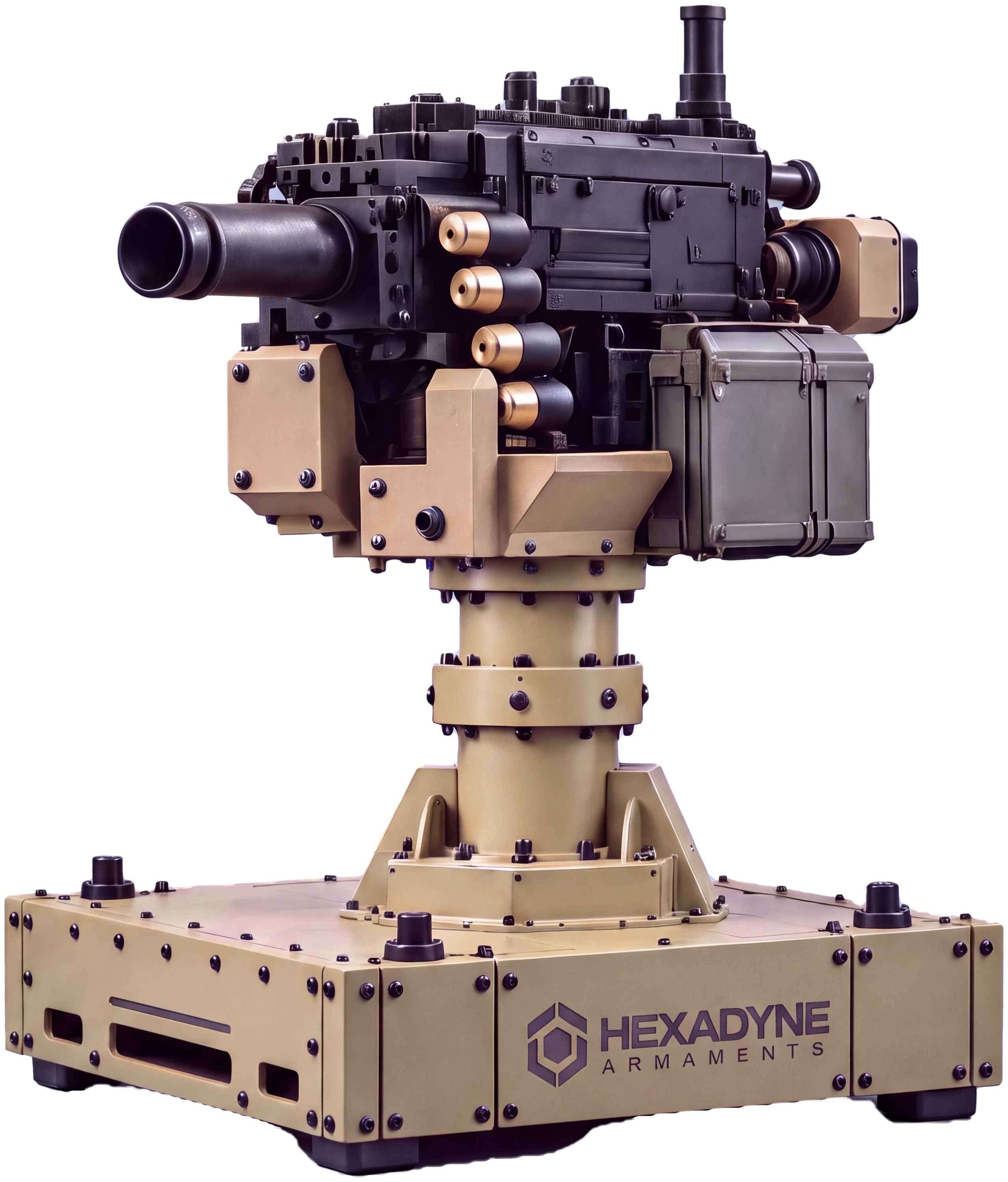 MARS stand-alone effector turret with the MK19 Mod 3 40 mm grenade launcher. Concept rendering.